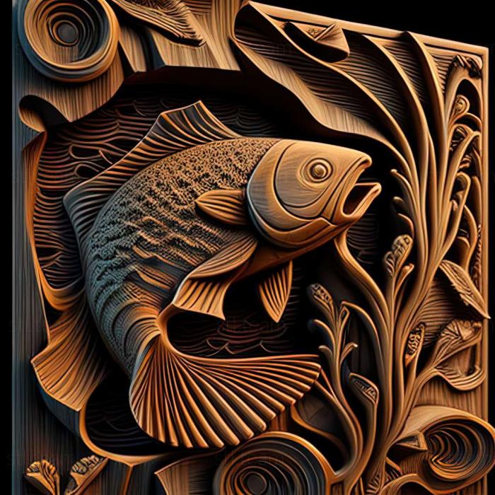 3D model Sarganoshchuk fish (STL)